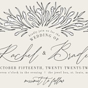 "FancySchmancy" - Wedding Invitations in Classic by Jen Owens - Close-Up