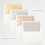 "FancySchmancy" - Wedding Invitations in Classic by Jen Owens - Envelope Liner Options