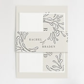 "FancySchmancy" - Wedding Invitations in Classic by Jen Owens - Assembled