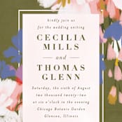 "romance in spring" - Wedding Invitations in Olive by Angela Marzuki - Close-Up