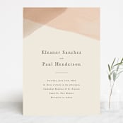 "Desert Wash" - Wedding Invitations in Peach by Amy Kross - Front