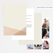 "Desert Wash" - Wedding Invitations in Peach by Amy Kross - Back of Card
