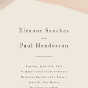 "Desert Wash" - Wedding Invitations in Peach by Amy Kross - Close-Up
