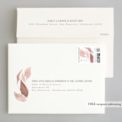 "Fallen" - Wedding Invitations in Rust by Creo Study - FREE Recipient Addressing