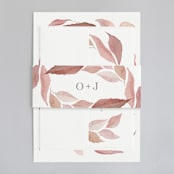 "Fallen" - Wedding Invitations in Rust by Creo Study - Assembled