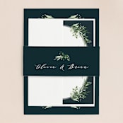 "Fresh Greenery" - Wedding Invitations in Mystic Forest by Jennifer Postorino - Assembled