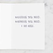 "Always" - Single Greeting Cards in Lavender by Olivia Raufman - Interior