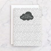 "Standing in the Rain" - Single Greeting Cards in Clouds by Jessie Steury - Front