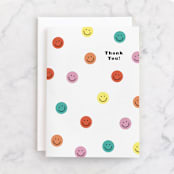 "smiling" - Single Greeting Cards in Candy by Violet and Mae - Front