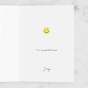 "smiling" - Single Greeting Cards in Candy by Violet and Mae - Customizable Interior Example