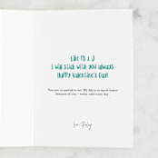 "PB & J" - Single Greeting Cards in Mint by Sharon O. - Customizable Interior Example