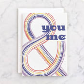 "Watercolor Rainbow" - Single Greeting Cards in Rainbow by Jan Shepherd - Front