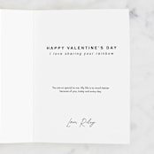 "Watercolor Rainbow" - Single Greeting Cards in Rainbow by Jan Shepherd - Customizable Interior Example