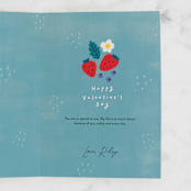 "love you berry much" - Single Greeting Cards in Strawberry by Cindy Chu - Customizable Interior Example
