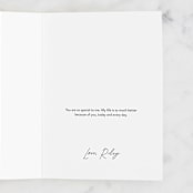 "Bold Gilded Love" - Single Greeting Cards in Bubblegum by Nazia Hyder - Customizable Interior Example