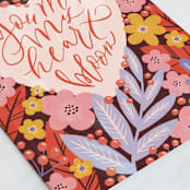 "Blooming heart" - Single Greeting Cards in Rainbow by Anastasia Makarova - Close-Up
