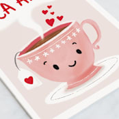"tea amo" - Single Greeting Cards in Natural by chocomocacino - Close-Up