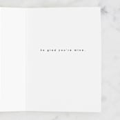 "Beautiful" - Single Greeting Cards in Peony by Hannah Williams - Interior