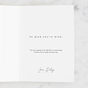 "Beautiful" - Single Greeting Cards in Peony by Hannah Williams - Customizable Interior Example