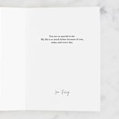 "Fillings for you" - Single Greeting Cards in Almond by Annie Holmquist - Customizable Interior Example