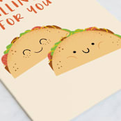 "Fillings for you" - Single Greeting Cards in Almond by Annie Holmquist - Close-Up