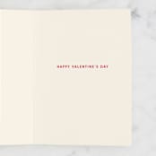 "Typographic Love" - Single Greeting Cards in Latte by Kiersten Garner - Interior