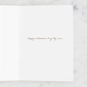 "Falling For You" - Single Greeting Cards in Snow by Lauren Jinhee - Interior