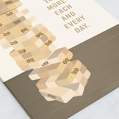 "Falling For You" - Single Greeting Cards in Snow by Lauren Jinhee - Close-Up