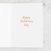 "Peach Floral Watercolor" - Single Greeting Cards in Blush by Yao Cheng Design - Interior