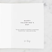"Bold Frame Love" - Single Greeting Cards in Rose Gold by Katharine Watson - Customizable Interior Example