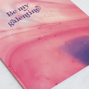 "Be My Galentine" - Single Greeting Cards in Galaxy by Nadia Hassan - Close-Up