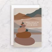 "My Rock" - Single Greeting Cards in Desert by Jenna Holcomb - Front