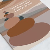 "My Rock" - Single Greeting Cards in Desert by Jenna Holcomb - Close-Up
