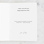 "Smitten for you" - Single Greeting Cards in Sapphire by Inkblot Design - Customizable Interior Example