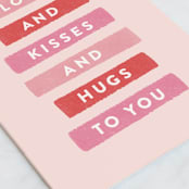 "Highlight" - Single Greeting Cards in Blush by Sara Hicks Malone - Close-Up
