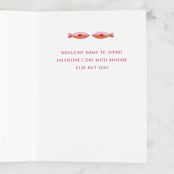 "Glad We Are Tight" - Single Greeting Cards in Salmon by Jess Miller Draws - Interior
