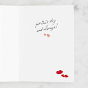 "Pugs and kisses" - Single Greeting Cards in Candy by Creo Study - Interior