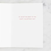 "Library Card" - Single Greeting Cards in Blush by Alexandra Cohn - Interior