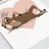 "My Gloat" - Single Greeting Cards in Wood by mo kelley - Close-Up