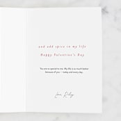 "pep in my step" - Single Greeting Cards in Blush by Rebecca Durflinger - Customizable Interior Example