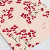 "Love Bloom" - Single Greeting Cards in Petal by Nazia Hyder - Close-Up
