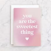 "Cotton Candy" - Single Greeting Cards in Peony by Iveta Angelova - Front
