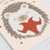 "I Quilly Like You" - Single Greeting Cards in Cream by Starry Lane Studio - Close-Up