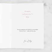 "brushed on love" - Single Greeting Cards in Carnation by Eric Ransom - Customizable Interior Example