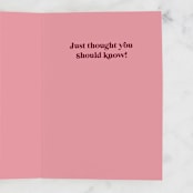 "Ridiculously Good Looking" - Single Greeting Cards in Merlot by Rachael Pietsch - Interior