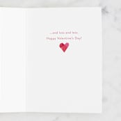 "Lots of Love" - Single Greeting Cards in Pearl by Robert and Stella - Interior