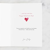 "Lots of Love" - Single Greeting Cards in Pearl by Robert and Stella - Customizable Interior Example