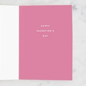 "Love Your Face" - Single Greeting Cards in Poinsettia by Robert and Stella - Interior
