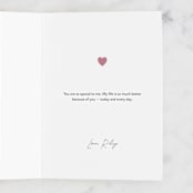 "Right" - Single Greeting Cards in Blush by Yuliya Evseeva - Customizable Interior Example