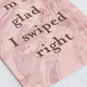 "Right" - Single Greeting Cards in Blush by Yuliya Evseeva - Close-Up